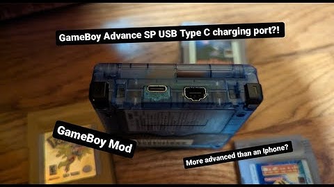 USB C GameBoy Advance SP Mod (More advanced than an iphone?)