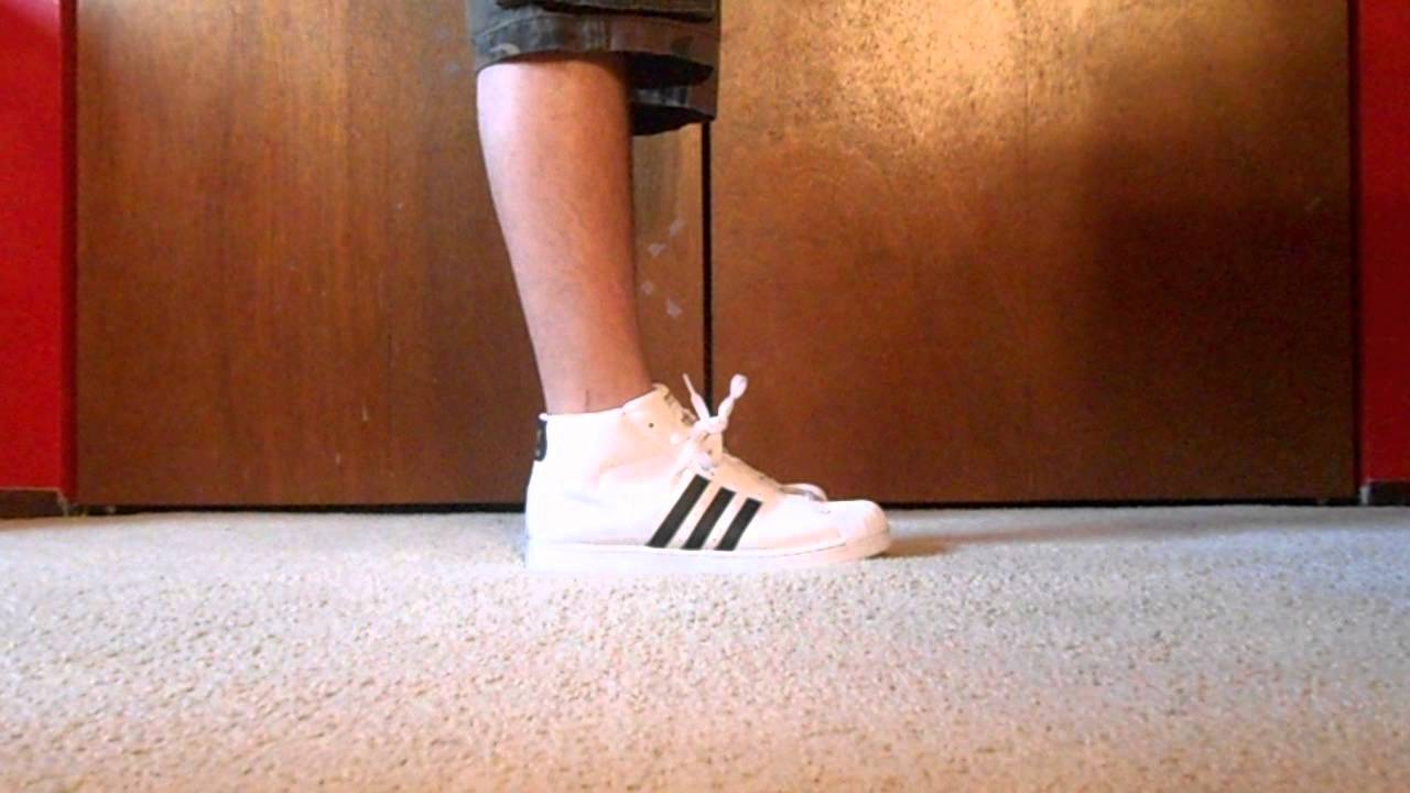 Adidas Pro Model On Feet - YouTube