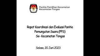 Rakor PPS se-Kec. Tongas Penyusunan Laporan Kinerja