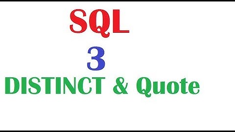 SQL 12c Tutorial 3 : SQL Concatenation and Literals