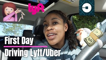 FIRST DAY DRIVING LYFT/UBER! | I MADE HOW MUCH?