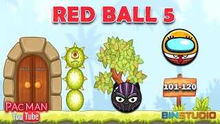 Red Ball 5 Bounce Ball #5  Levels 101 to 120