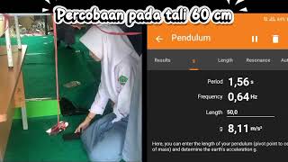 Percobaan Pendulum dengan Phyphox