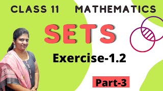 Sets Class 11(Part-3)Exercise-1.2 Mathematics NCERT / CBSE