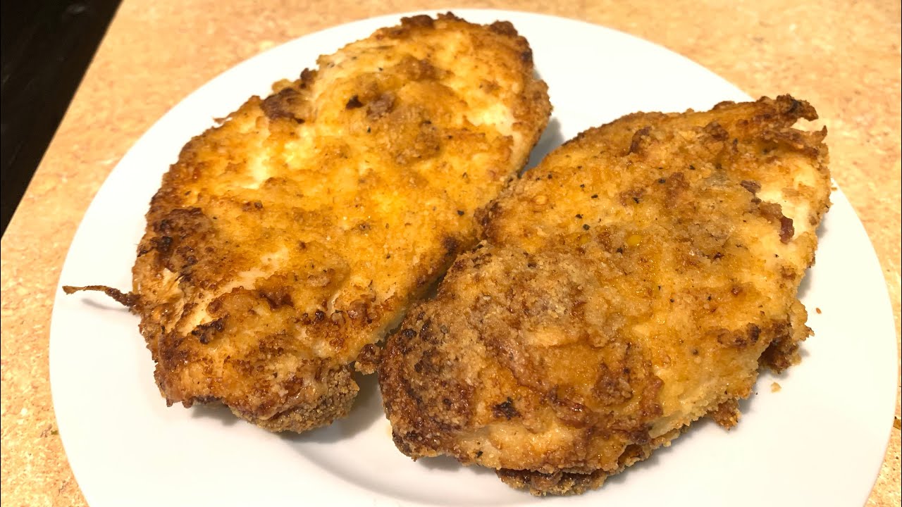 Air fryer keto breaded chicken breast recipe YouTube