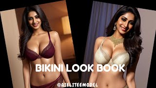 [4K] Ai Elegance: Ai Indian Model's Bikini Lookbook  | Ai Elite Indian Model #Bikini