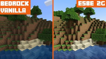 Bedrock Vanilla vs ESBE 2G | Shader Comparison (bedrock/windows edition)