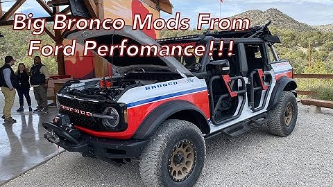 Mod Your Bronco !!! | Ford Performance Offers These Parts For Customization and Better Off-Roading
