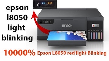 EpsonL8050 light blink problem solved  ||  epson 18050 red light