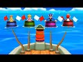 Mario Party The Top 100 - Minigames - Daisy vs Peach vs Waluigi vs Fire Yoshi  (Master Difficulty)