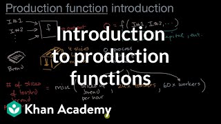 Introduction to production functions | APⓇ Microeconomics | Khan Academy