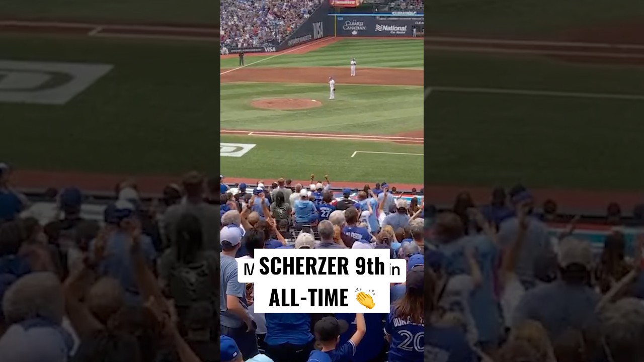 Max Scherzer makes history again 🙌 #MLB #BlueJays #Toronto