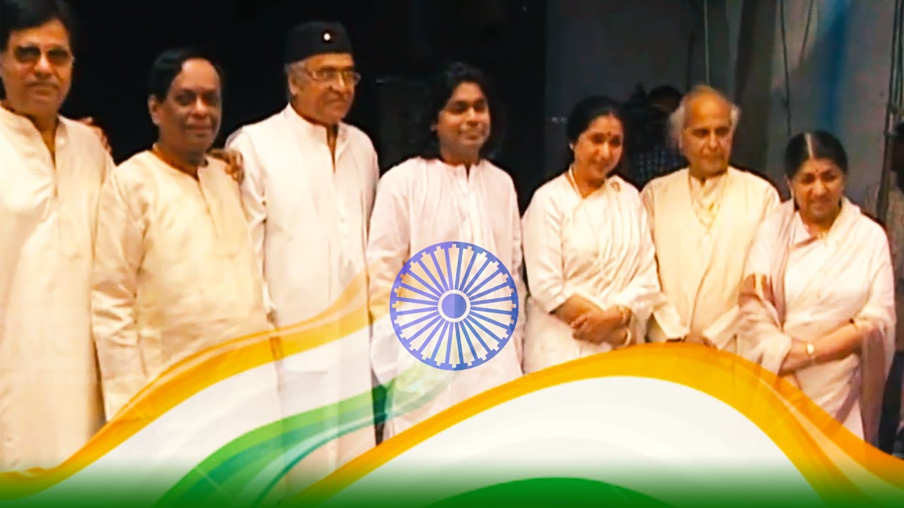 RE POST When Lata Asha AR Rahman Recorded The National Anthem  Desh Ko Salaam  Flashback Video