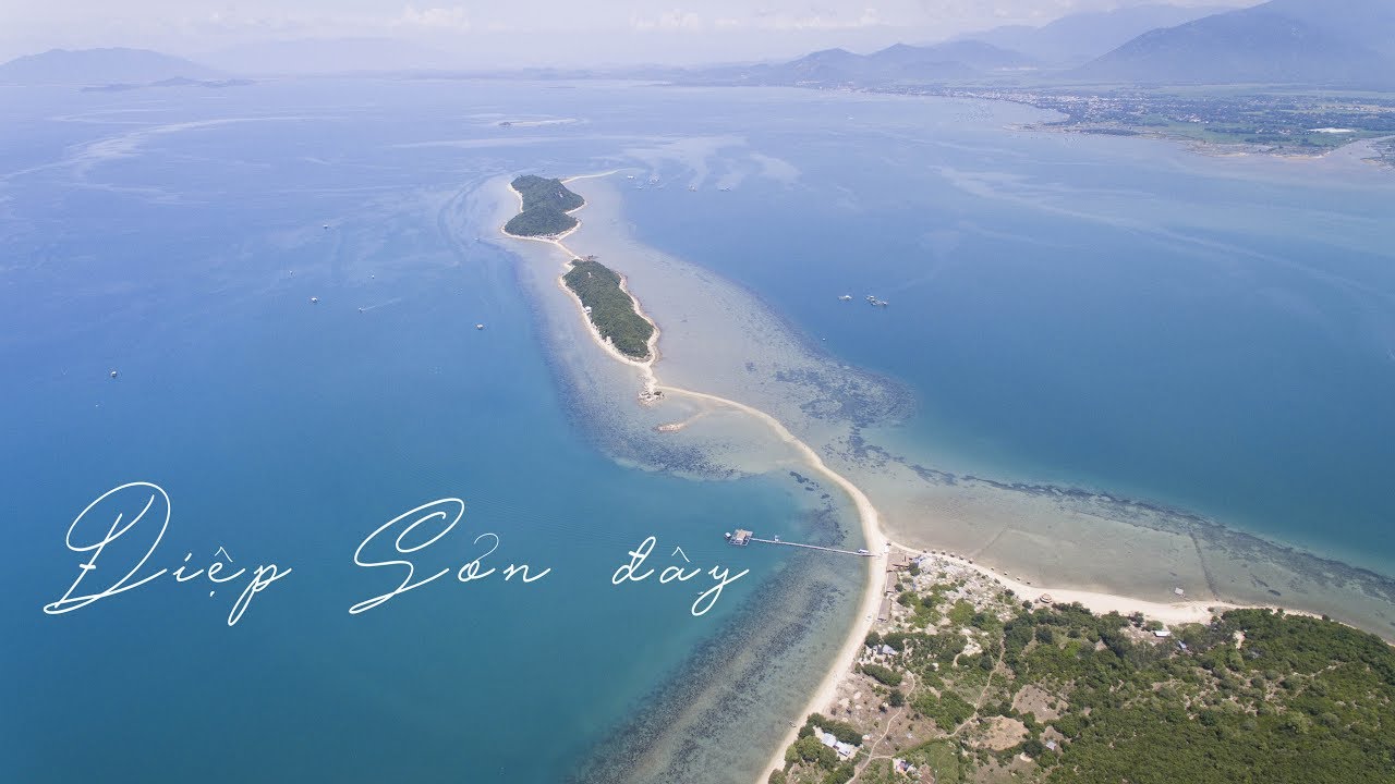 điệp sơn tour  2022 Update  Con Đường Đi Bộ Trên Mặt Biển Đảo Điệp Sơn Nha Trang Khánh Hòa - Diep Son Island from above