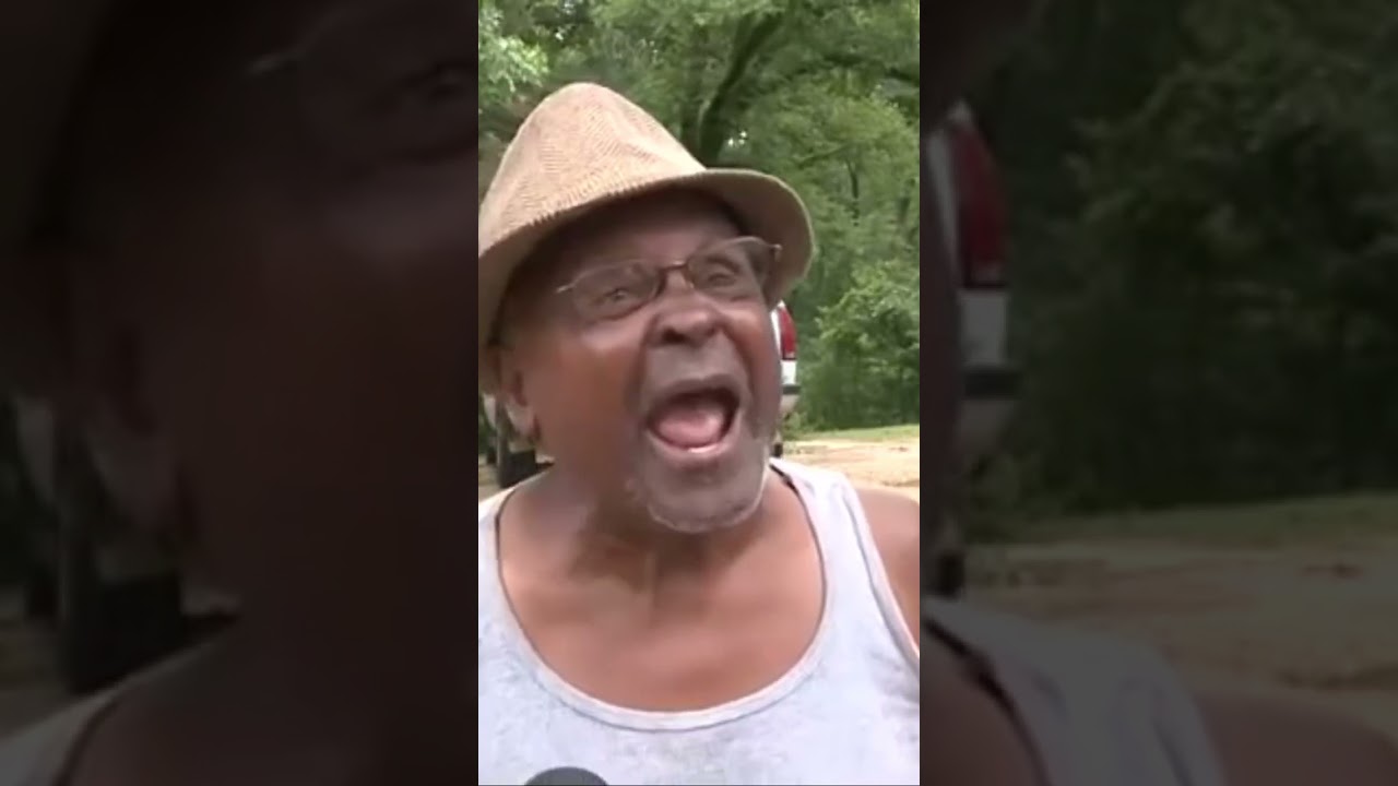 Old Man Goes Off During News Interview 