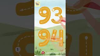 Learn how to write 93 & 94 #shorts #kids #counting #preschool #interactivelearning #123