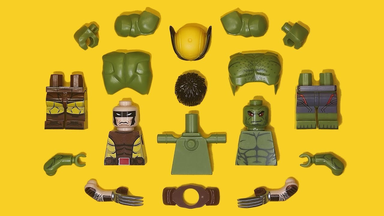 LEGO Hulk VS. Wolverine | Deadpool & Wolverine | Unofficial Minifigure | Marvel
