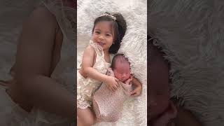 Behind the Scenes Newborn Photo Session #shorts #cutebaby #photography #siblings
