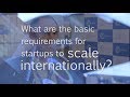 Scaleup insights  requirements for scaling internationally