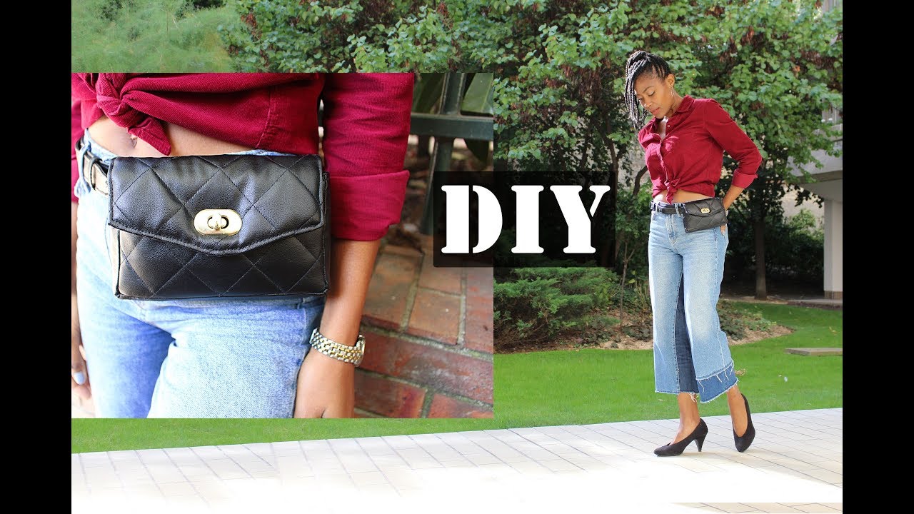 DIY Coudre un Sac Ceinture Inspiration Chanel // DIY Chanel inspired Belt  Bag 