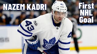 Nazem Kadri #43 (Toronto Maple Leafs) first NHL goal Mar 19, 2011 (Classic NHL)