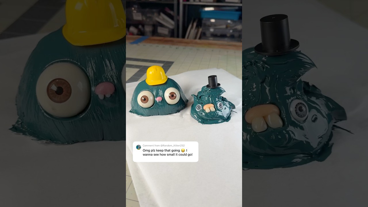 Scooping the paint blob again