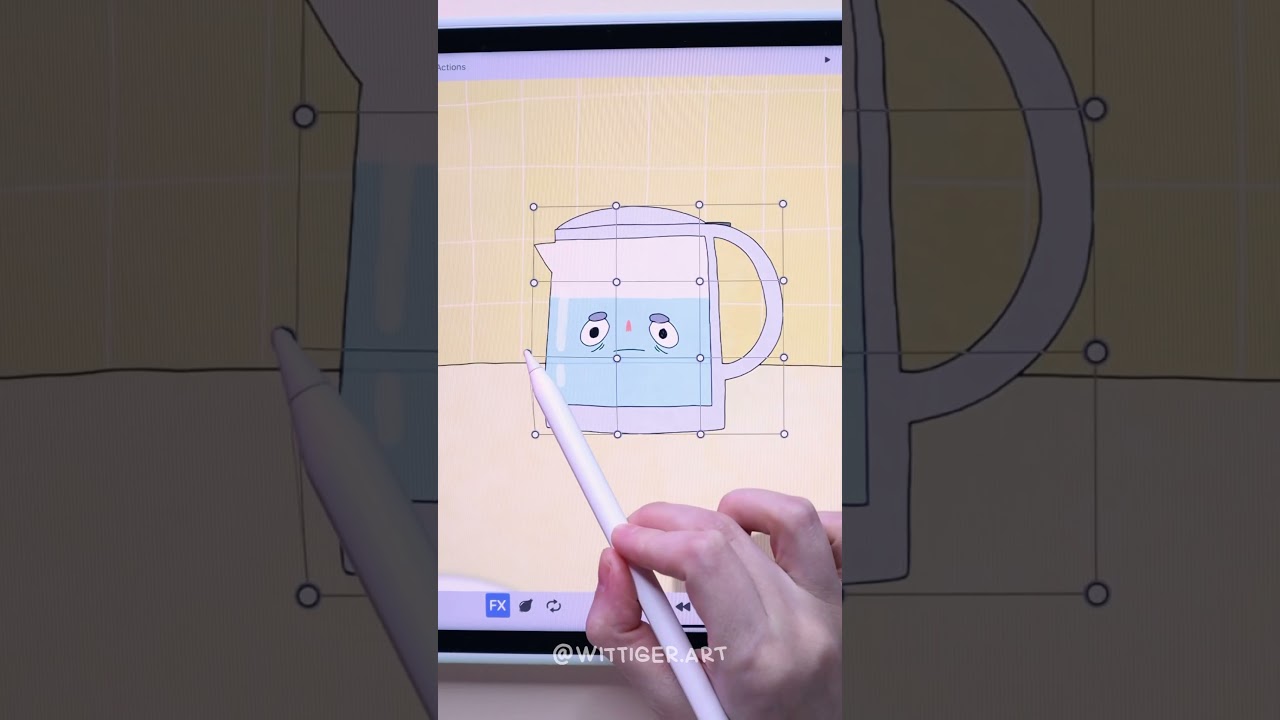 Процесс создания анимации на ipad в приложении toonsquid #анимация #мультик #animation #toonsquid