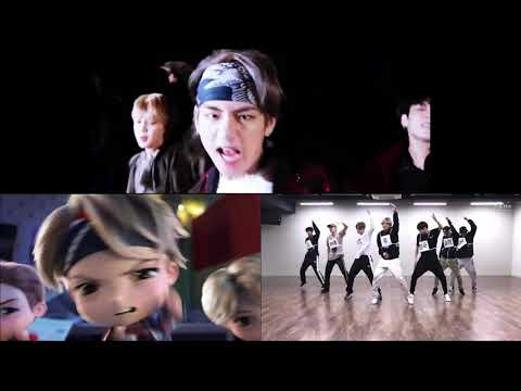 BTS 방탄소년단 'MIC Drop vs Tiny Tan vs BTS dance practice. #bts #micdrop #tinytan