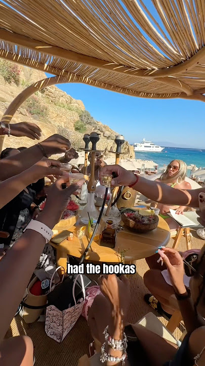 Check out this INSANE beach club in Greece! 🇬🇷
