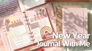 sub)2022 새해 맞이하는 다이어리 꾸미기🎉New Year Journal With Me