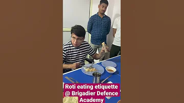 How to eat Roti #SSB #SSB Preparation #Defence #Army #Best Defence Academy #OLQ
