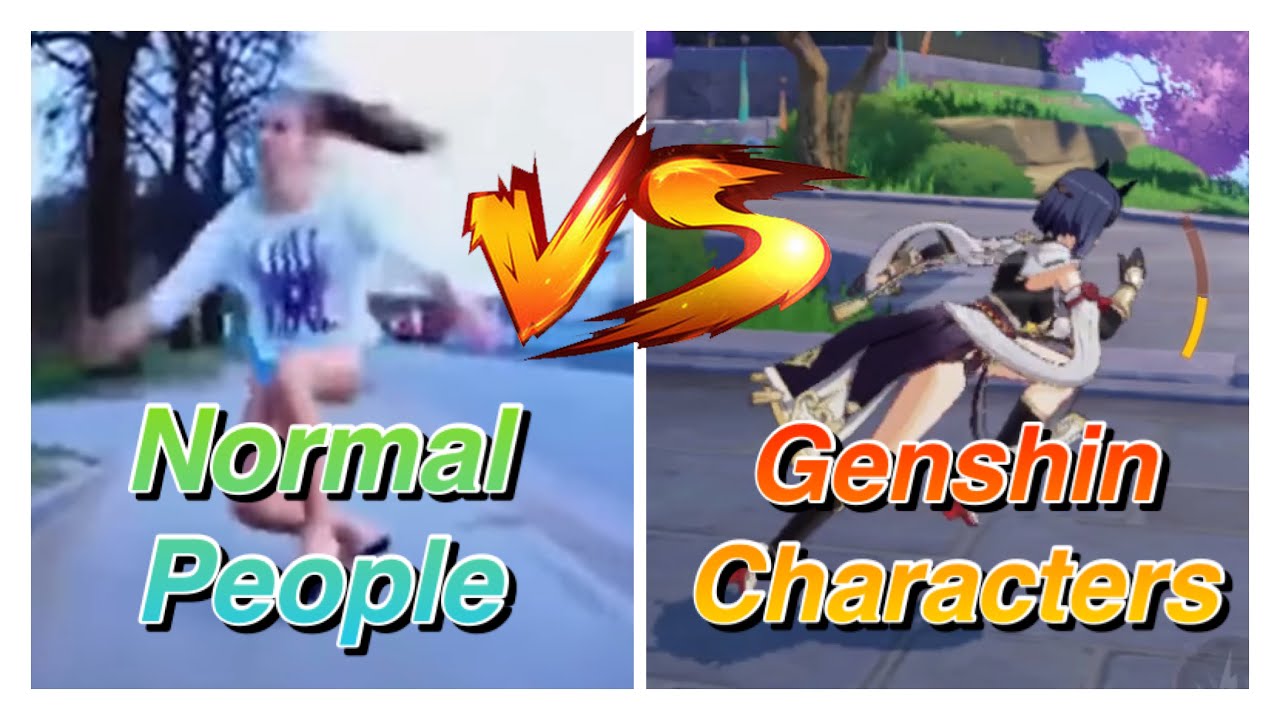 How People run in High heels vs How Genshin Impact Characters run in High heels