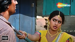 तुम सबको आज पानी पीला कर छोडूंगी - Nazrana {HD} - Part 1 - Sridevi, Rajesh Khanna - Old Hindi Movies