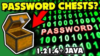 How to do PASSWORD LOCKED Chests With Commands in Minecraft 1.21.4 Java?! [Very Easy]