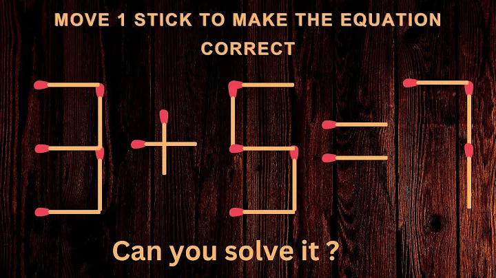 Turn the wrong equation into correct #matchstick #puzzle #mindtest #riddles #maths #tricks #matches
