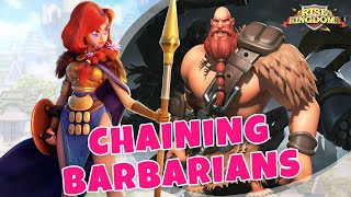 Rise of Kingdoms Lyceum: How to effectively chain barbarians