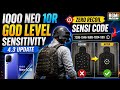 🔥 IQOO Neo 10R God Level Sensitivity 4.3 Update Bgmi ✅ | Zero Recoil Sensi Code Iqoo 10r Bgmi