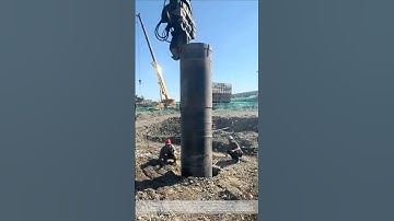 Casing pile foundation construction - good tools and machinery improve work efficiency
