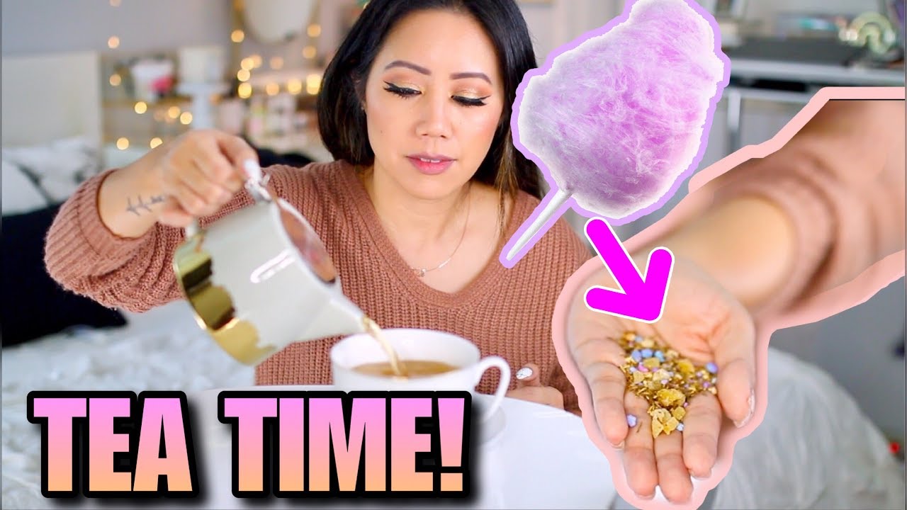 COTTON CANDY TEA REVIEW DAVID'S TEA COTTON CANDY TEA REVIEW TEA WITH TIN EP. 2 YouTube