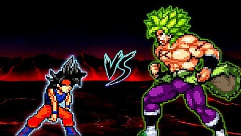 Goku TP V4 OP (all form) VS Broly DBS V2 OP in Jump Force Mugen