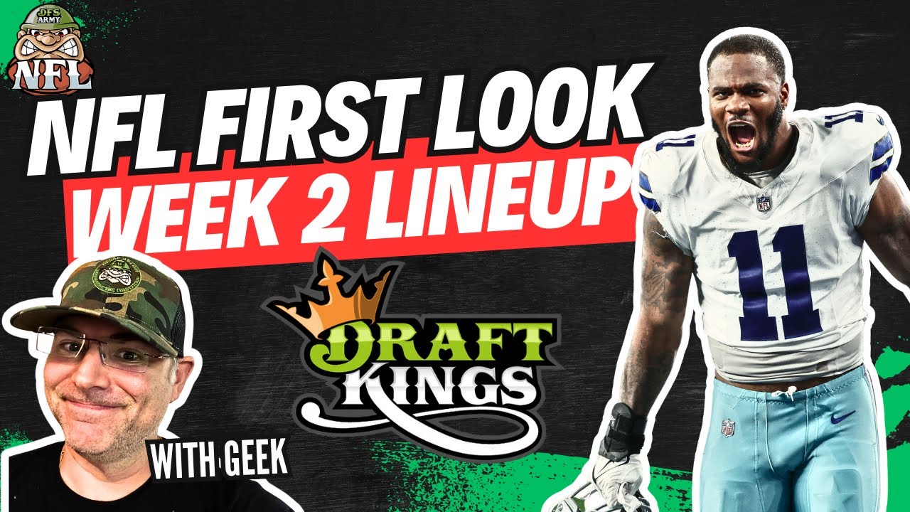 best nfl week 2 draftkings lineup