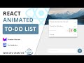 Build A Todo List App with React in 2023 (Framer-Motion, CSS-Modules,, Custom Hooks, CSS Animations)
