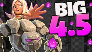 4.5 ELIXIR DECK is HUGE with GOLEM and BATTLE HEALER!