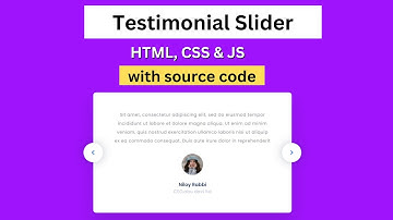 How To Make Testimonial Slider On Website Using HTML CSS JS 2022 | Responsive testimonial section