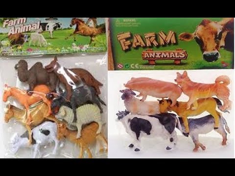 Toy farm animals for children Horse Sheep Pig Chicken cow duck buffalo