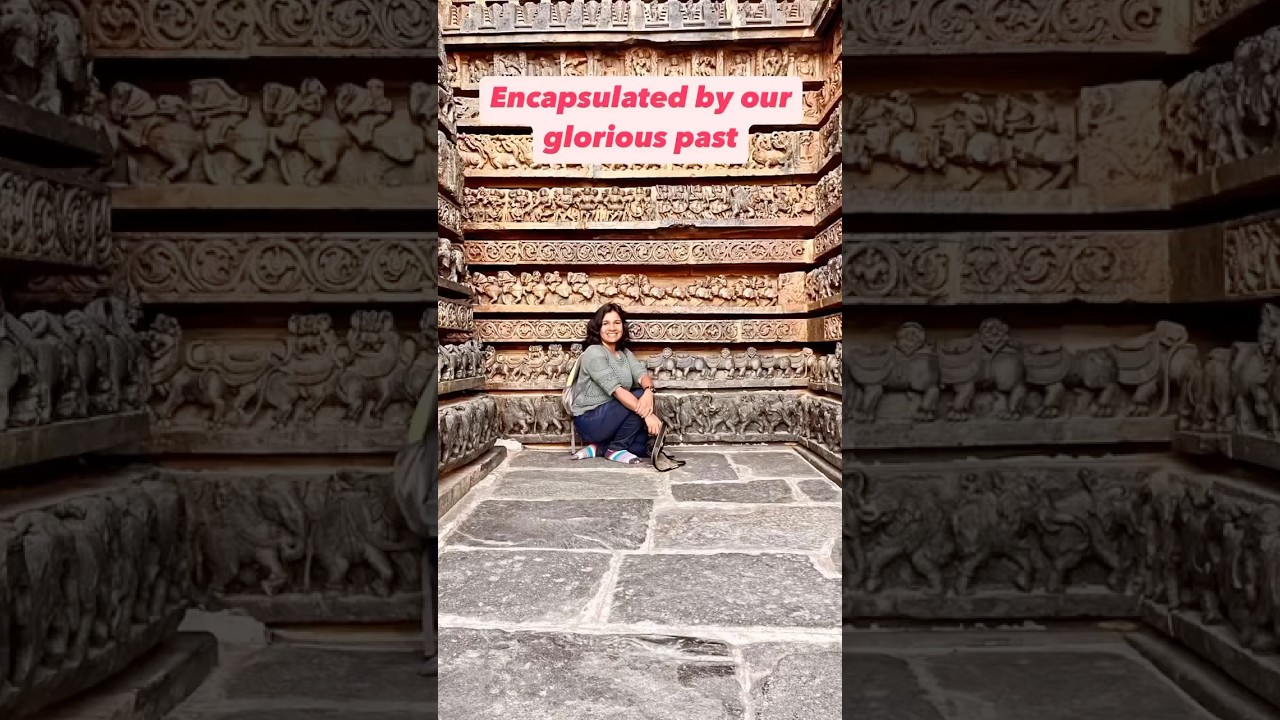 Video thumbnail: #templesofindia #travelindia #travellersofindia #happyfeet #beautiful #karnataka #belur #halebidu