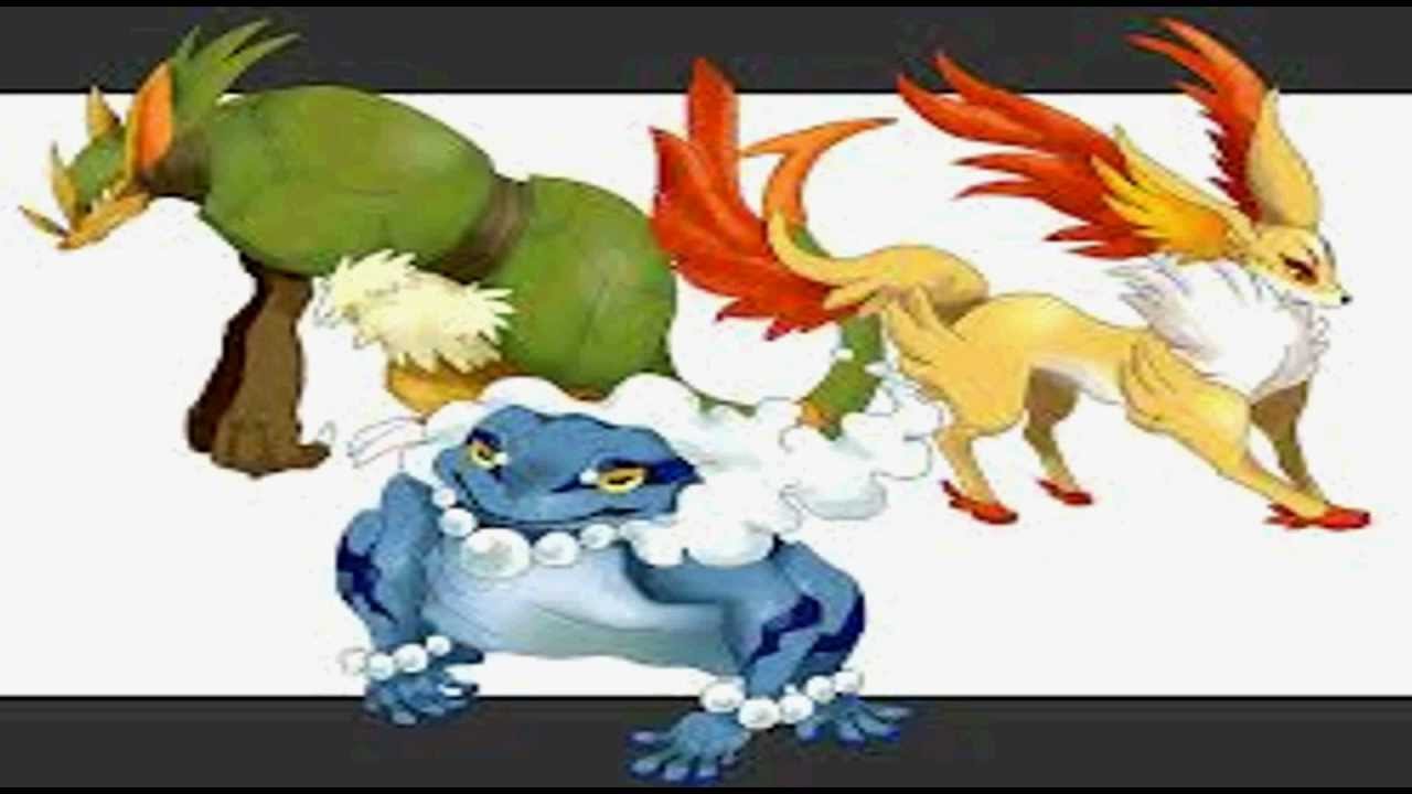 Pokemon X And Y Starter Evolutions And Pokemon Youtube