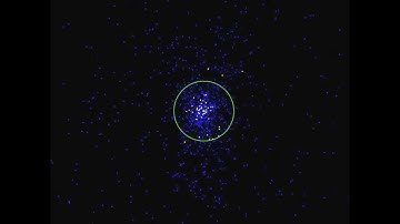 Simulation of a Galaxy Cluster with Dark Matter (visible WIMPS)