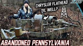 Abandoned 1900s Pennsylvania Oil Well: Chrysler Flathead Engine! (Early Days of Oil Survivor)