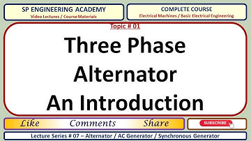 01 Three Phase Alternator   An Introduction